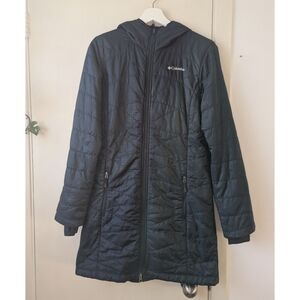 Columbia Omni-Heat Dark Blue Mid Hooded Jacket